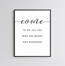 Load image into Gallery viewer, Matthew 11:28 Set of 2 Printables, Modern Scripture