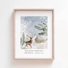 Load image into Gallery viewer, Matthew 1:22-23 Emmanuel Set of 3 Printables, Christmas Scripture