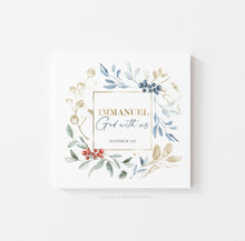 Load image into Gallery viewer, Matthew 1:23 Immanuel God With Us Printables, Christmas Scripture
