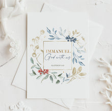 Load image into Gallery viewer, Matthew 1:23 Immanuel God With Us Printables, Christmas Scripture