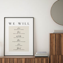 Load image into Gallery viewer, Mission Statement We Will Printables, Modern Scripture
