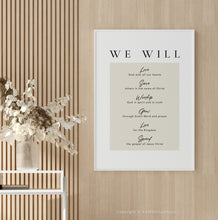 Load image into Gallery viewer, Mission Statement We Will Printables, Modern Scripture