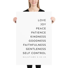 Load image into Gallery viewer, Galatians 5:22-23 Art Print, Modern Scripture