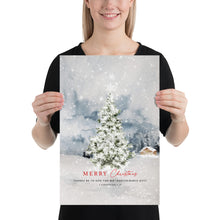 Load image into Gallery viewer, 2 Corinthians 9:15 Christmas Tree Art Print, Christmas Scripture