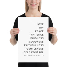 Load image into Gallery viewer, Galatians 5:22-23 Art Print, Modern Scripture