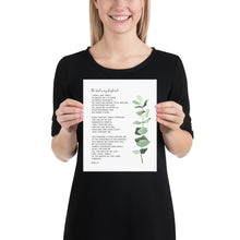 Load image into Gallery viewer, Psalm 23 Bible Verse Art Print, Greenery Scripture