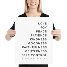 Load image into Gallery viewer, Galatians 5:22-23 Art Print, Modern Scripture