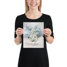 Load image into Gallery viewer, 2 Corinthians 9:15 Christmas Tree Art Print, Christmas Scripture