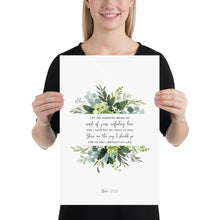 Load image into Gallery viewer, psalm 143 8 scripture wall art print 12x18