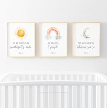 Load image into Gallery viewer, Joshua 1:9 Set of 3 Nursery Printables, Scripture Colors In Nature
