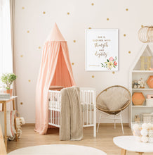 Load image into Gallery viewer, Proverbs 31:25 She Is Nursery Art Print, Floral Scripture