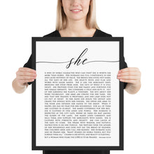 Load image into Gallery viewer, Proverbs 31 A Wife Of Noble Character Art Print, Modern Scripture
