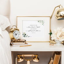 Load image into Gallery viewer, Psalm 51:10 KJV A Clean Heart Printables, Greenery Scripture