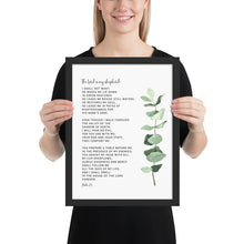 Load image into Gallery viewer, Psalm 23 Bible Verse Art Print, Greenery Scripture
