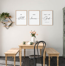Load image into Gallery viewer, Psalm 46:10 Be Still Set of 3 Printables, Modern Scripture