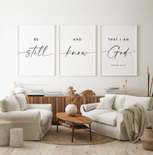 Load image into Gallery viewer, Psalm 46:10 Be Still Set of 3 Printables, Modern Scripture