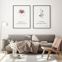 Load image into Gallery viewer, Psalm 51:10 Renew a Right Spirit Set of 2 Printables, Floral Scripture