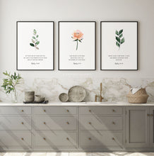 Load image into Gallery viewer, Psalm 73:26 God is the Strength Set of 3 Printables, Floral Scripture