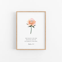 Load image into Gallery viewer, Psalm 73:26 God is the Strength Set of 3 Printables, Floral Scripture