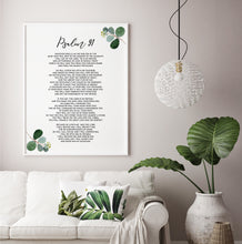 Load image into Gallery viewer, Psalm 91 Bible Verse Printables, Greenery Scripture