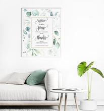 Load image into Gallery viewer, 1 Thessalonians 5:16-18 Rejoice Pray Thanks Art Print, Greenery Scripture