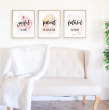 Load image into Gallery viewer, Romans 12:12 Be Joyful Set of 3 Printables, Scripture Colors In Nature