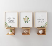 Load image into Gallery viewer, Romans 15:13 May the God Of Hope Printables, Floral Scripture
