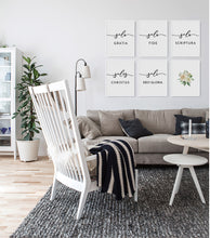 Load image into Gallery viewer, The Five Solas set of 5 Christian Printables, Modern Quote Download