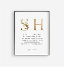 Load image into Gallery viewer, Shalom Set of 3 Printables, Gold Scripture