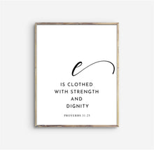 Load image into Gallery viewer, She Is Set of 3 Nursery Printables, Modern Scripture