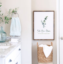 Load image into Gallery viewer, Soli Deo Gloria Christian Printables, Greenery Quote Download