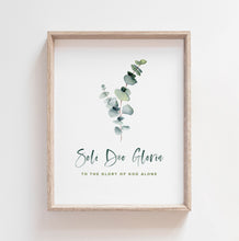 Load image into Gallery viewer, Soli Deo Gloria Christian Printables, Greenery Quote Download
