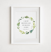 Load image into Gallery viewer, Song of Solomon 6:3 My Beloved Printables, Greenery Scripture