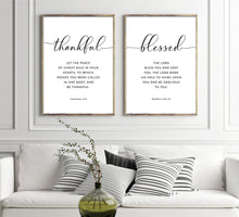 Load image into Gallery viewer, Numbers 6:24-25 Blessed Art Print, Modern Scripture
