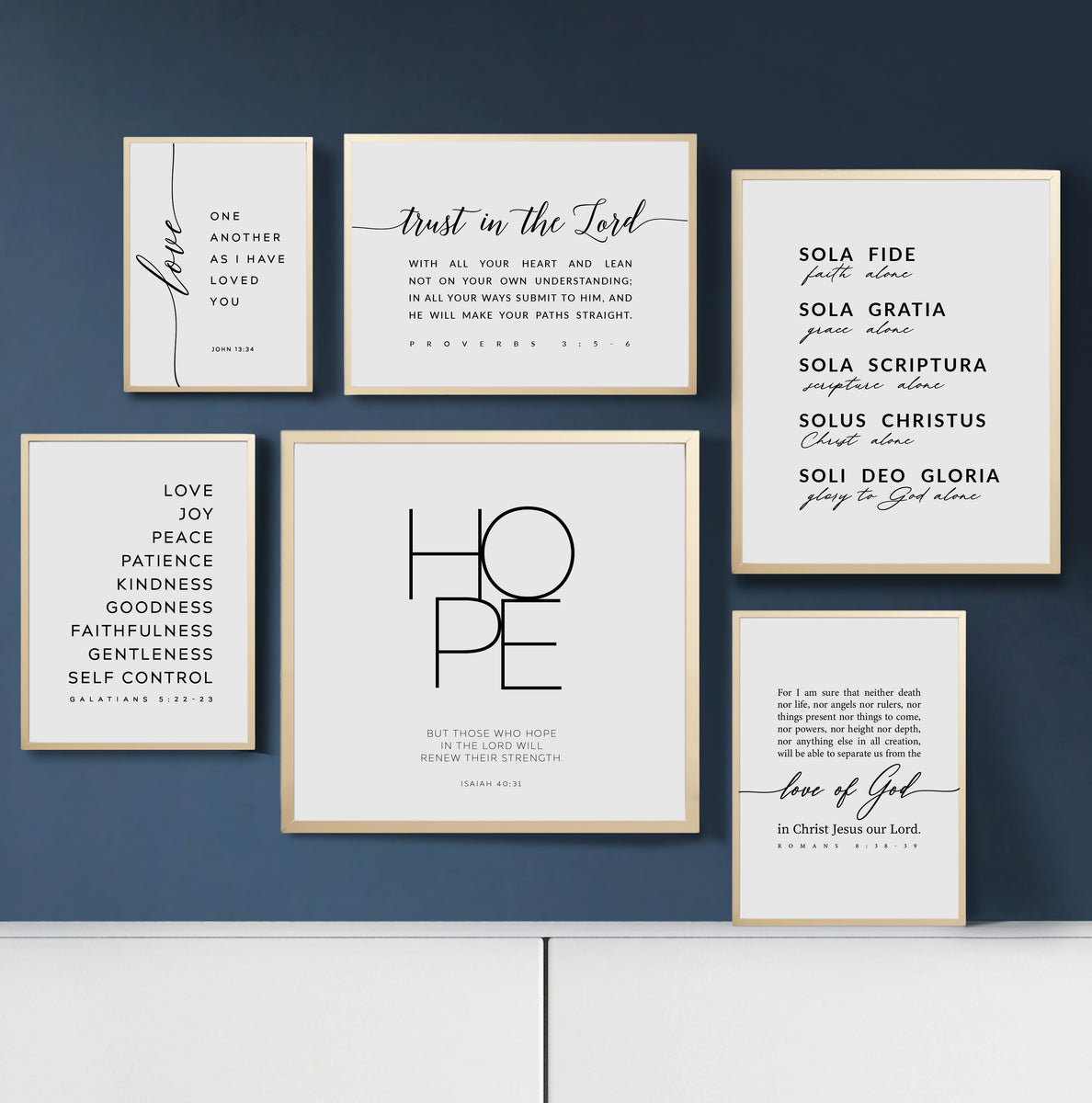 Modern Bible Verse Wall Art – KAMDesignHaus