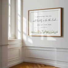 Load image into Gallery viewer, Colossians 3:23 Work Heartily Printables, Greenery Scripture
