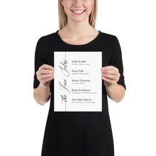 Load image into Gallery viewer, The Five Solas Art Print, Modern Scripture
