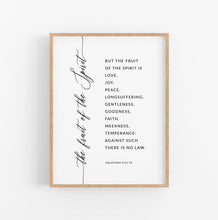 Load image into Gallery viewer, Galatians 5:22-23 KJV The Fruit of the Spirit Printables, Modern Scripture
