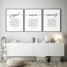 Load image into Gallery viewer, Gospel Mission Community Set of 3 Printables, Modern Scripture
