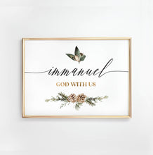 Load image into Gallery viewer, Immanuel Printables, Christmas Scripture
