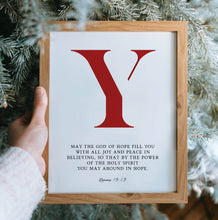 Load image into Gallery viewer, Romans 15:13 JOY Set of 3 Printables, Christmas Scripture
