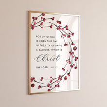 Load image into Gallery viewer, Luke 2:11 Born This Day Printables, Christmas Scripture
