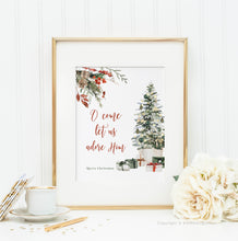 Load image into Gallery viewer, O Come Let Us Adore Him Printables, Christmas Scripture

