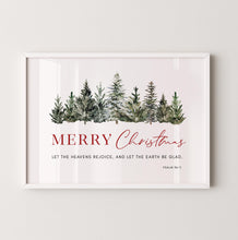 Load image into Gallery viewer, Psalm 96:11 Merry Christmas Printables, Christmas Scripture
