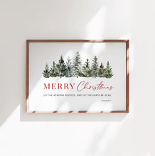 Load image into Gallery viewer, Psalm 96:11 Merry Christmas Printables, Christmas Scripture
