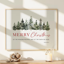 Load image into Gallery viewer, Psalm 96:11 Merry Christmas Printables, Christmas Scripture

