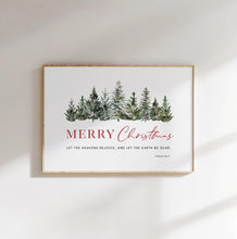Load image into Gallery viewer, Psalm 96:11 Merry Christmas Printables, Christmas Scripture
