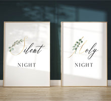 Load image into Gallery viewer, Silent Night Holy Night Set of 2 Printables, Christmas Scripture
