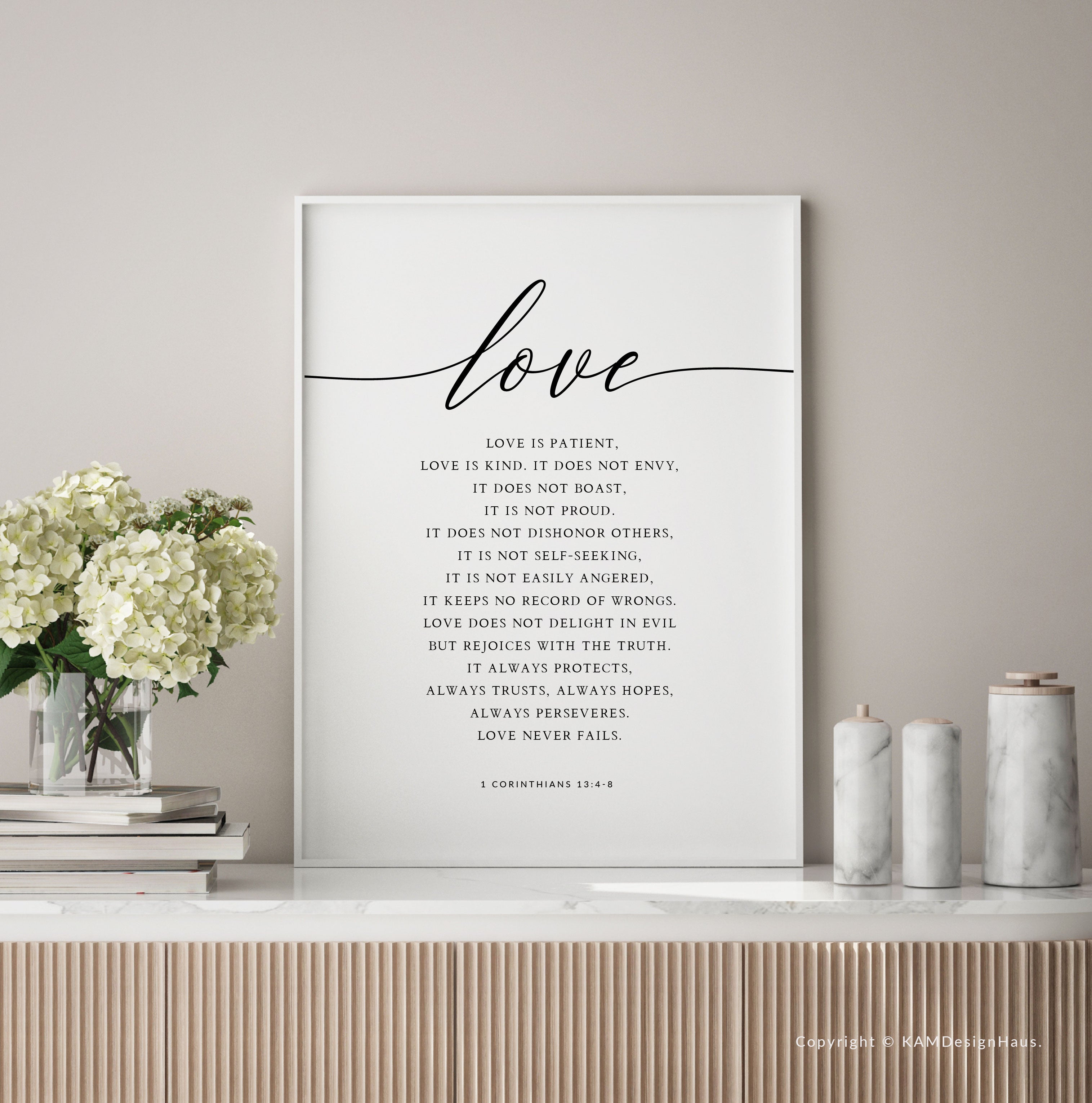 Love Is 1 Corinthians 13:4-8 Classroom Chart, 17 x 22 Inches