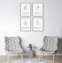 Load image into Gallery viewer, 1 Corinthians 13:4-8 Set of 4 Printables, Greenery Scripture
